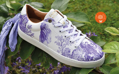 Sneaker Barons Papillom Basse Marie-Antoinette violette