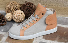 
      Sneakers Barons Papillom mid toile champagne
  